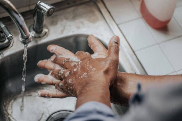 Illustration of Washing Hands With Soap. (Source: Melissa Jeanty/Unsplash)